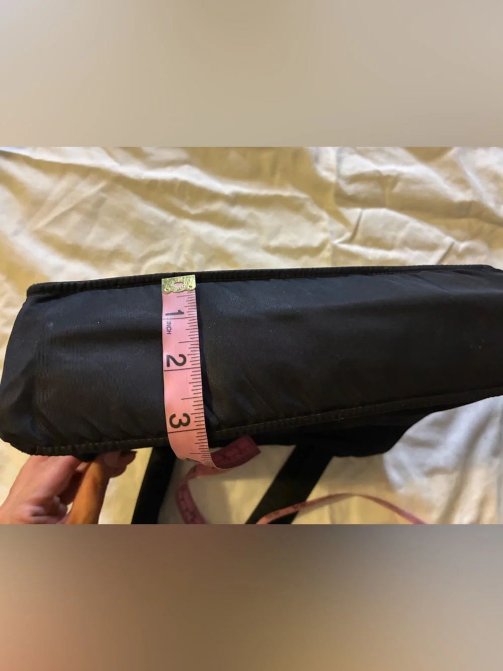 CHANEL CC Black Nylon Hand Bag - Picture 5 of 7